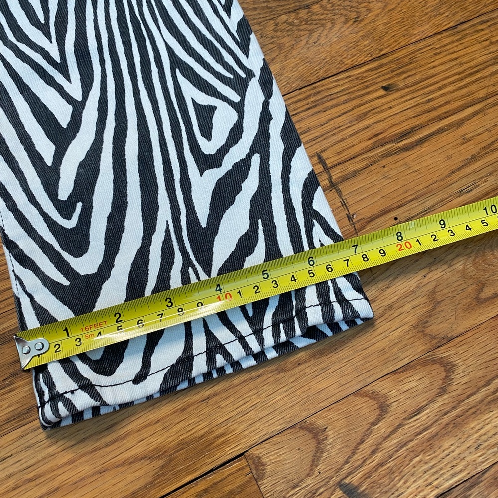 FRAME Denim Le High Straight Zebra Print Jeans – Size 25 - Picture 6 of 9